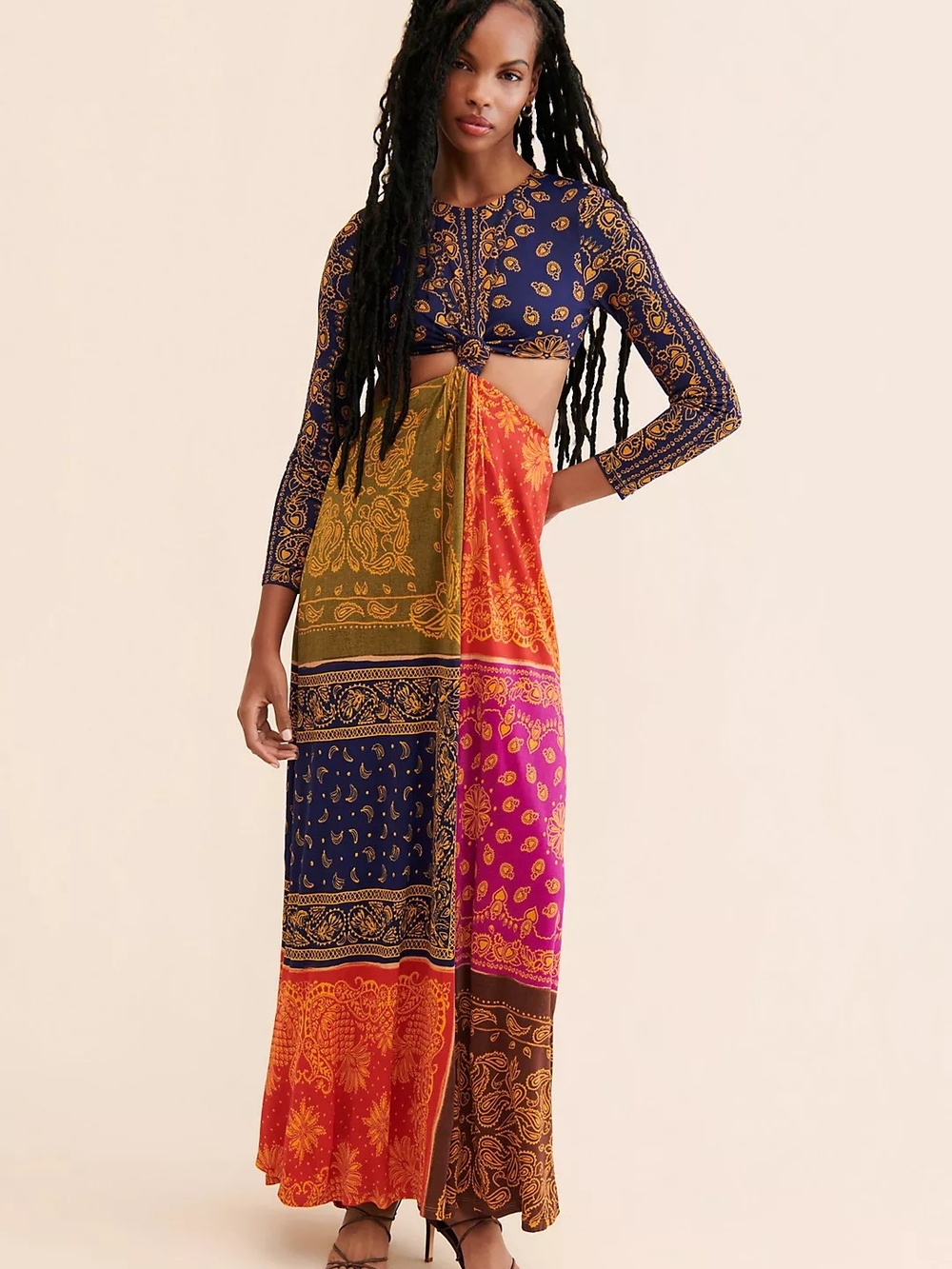FARM Rio Bandana Dream Cut Out Maxi Dress
